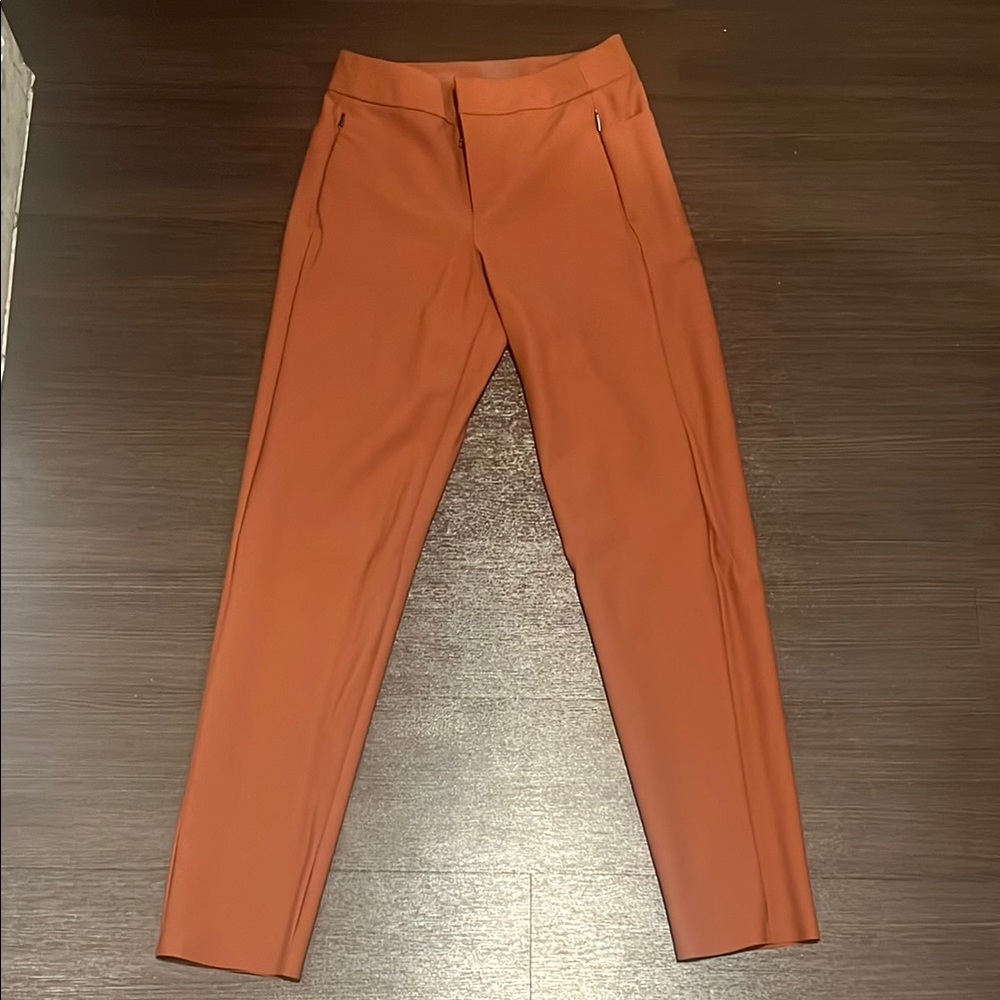 Athleta Red Dress Pants with Tailored Fit and Sharp Creases